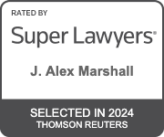 Alex Marshall's 2024 Super Lawyers badge