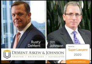 Rusty DeMent & Jim Johnson are included in North Carolina Super Lawyers 2020